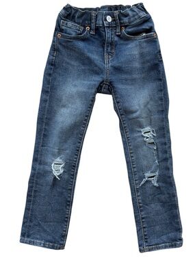 Old Navy Boys Kids Karate Slim 360 Stretch Built-In Tough Ripped Jeans. 5.